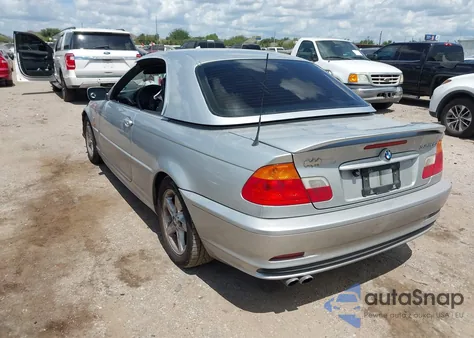 2002 BMW 325Ci z USA, uszkodzony, nr VIN WBABS33452JY42362